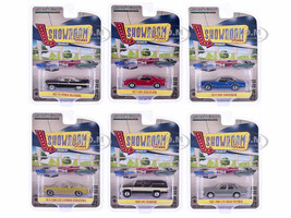 Showroom Floor Set of 6 Cars Series 6 1/64 Diecast Model Cars Greenlight 68060SET