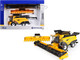 New Holland CR9.90 Combine Yellow Corn Head Draper Head Prestige Collection 1/32 Diecast Model ERTL TOMY 13973