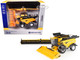 New Holland CR8.90 Combine Yellow Corn Head Draper Head Prestige Collection 1/64 Diecast Model ERTL TOMY 13992