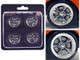 Smooth Spoke Torque Thrust Wheel and Tire Set of 4 piece for 1/18 Scale Models ACME A1807220W