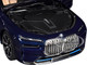BMW i7 Blue 1/18 Diecast Model Car Minichamps 110023202
