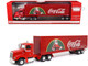 Truck Red Coca Cola Holiday Caravan with Lights 1/43 Diecast Model Motor City Classics 443012