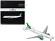 Embraer E190 E2 Commercial Aircraft Wideroe LN WEA White with Green Tail Gemini 200 Series 1/200 Diecast Model Airplane GeminiJets G2WIF1232