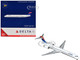 McDonnell Douglas MD 90 Commercial Aircraft Delta Air Lines N910DN White with Blue and Red Tail 1/400 Diecast Model Airplane GeminiJets GJ1417