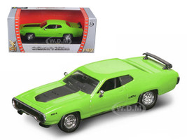 1971 Plymouth GTX Matt Black 1/43 Diecast Model Car Road