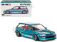 Honda Civic EF Kaido Works V1 Blue Metallic Designed by Jun Imai Kaido House Special 1/64 Diecast Model Car Mini GT KHMG126