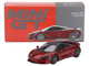 McLaren 750S Amaranth Red Metallic with Black Top Limited Edition to 5040 pieces Worldwide 1/64 Diecast Model Car Mini GT MGT00775