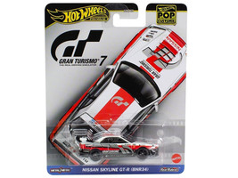 Nissan GT R Nismo GT3 #23 White Gran Turismo 7 Video Game Diecast Model Car Hot Wheels HKC28