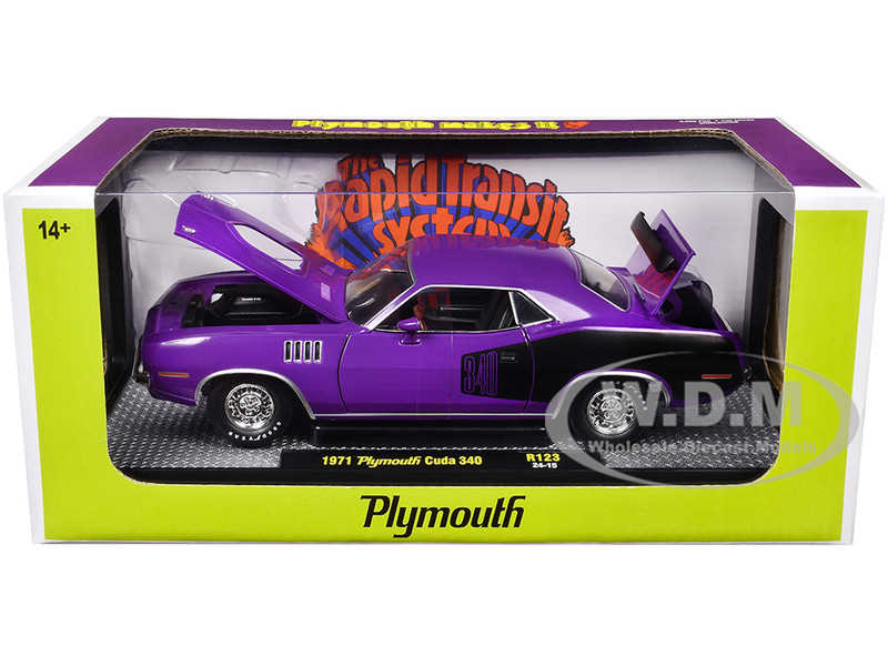 Plymouth 'cuda concept car 1/18ブラック稀少品 ACME 1971 PLYMOUTH HEMI CUDA BLACK 1:18 SCALE CAR - A1806124