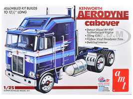 Skill 3 Model Kit Kenworth Aerodyne Cabover Truck Tractor 1/25 Scale Model AMT AMT1463