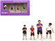 Kaido and Sons V2 4 Piece Diecast Figure Set Kaido House Special for 1/64 Scale Models Mini GT KHMG142