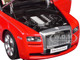 Rolls Royce Ghost Red with Silver Metallic Hood 1/18 Diecast Model Car Kyosho KS08802RS