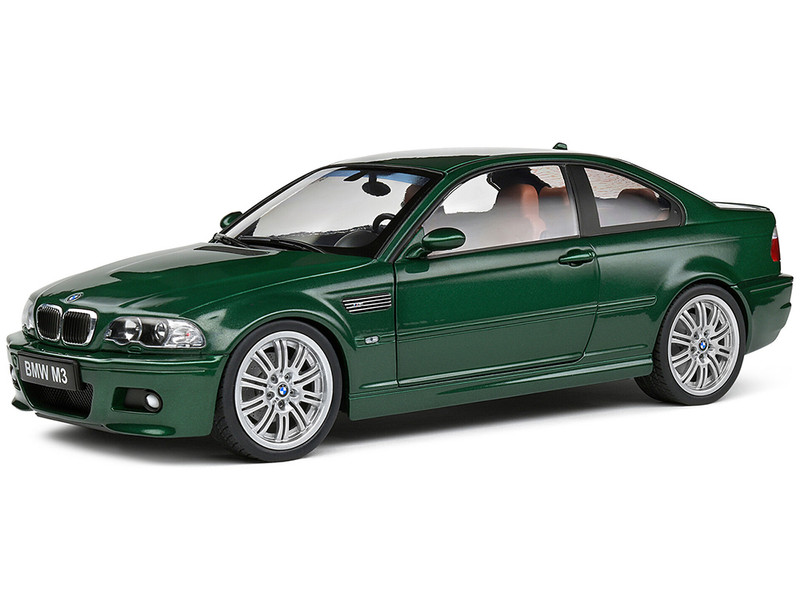 2000 BMW E46 M3 Coupe Oxford Green Metallic 1/18 Diecast Model Car Solido S1806507