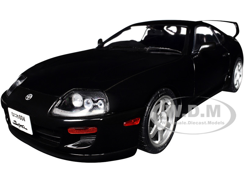 1993 Toyota Supra MK4 A80 RHD Right Hand Drive Astral Black 1/18 Diecast Model Car Solido S1807606