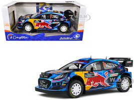 Ford Puma Rally1 Hybrid #8 Ott Tanak Martin Jarveoja Winner Rally Sweden 2023 Competition Series 1/18 Diecast Model Car Solido S1809503