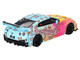 Nissan 35GT RR Ver 1 LB Silhouette Works GT Light Blue and Yellow with Graphics LBWK KUMA Limited Edition 1/64 Diecast Model Car Mini GT MGT00742