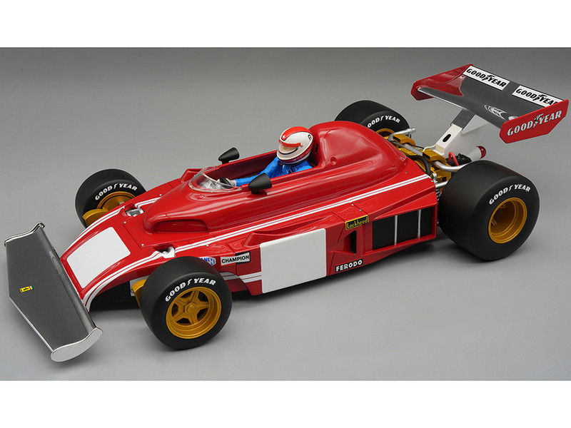 Ferrari 312 B3 Clay Regazzoni Formula One F1 Monza GP Test 1974 with Driver Mythos Series Limited Edition to 50 pieces Worldwide 1/18 Model Car Tecnomodel TMD18-313C