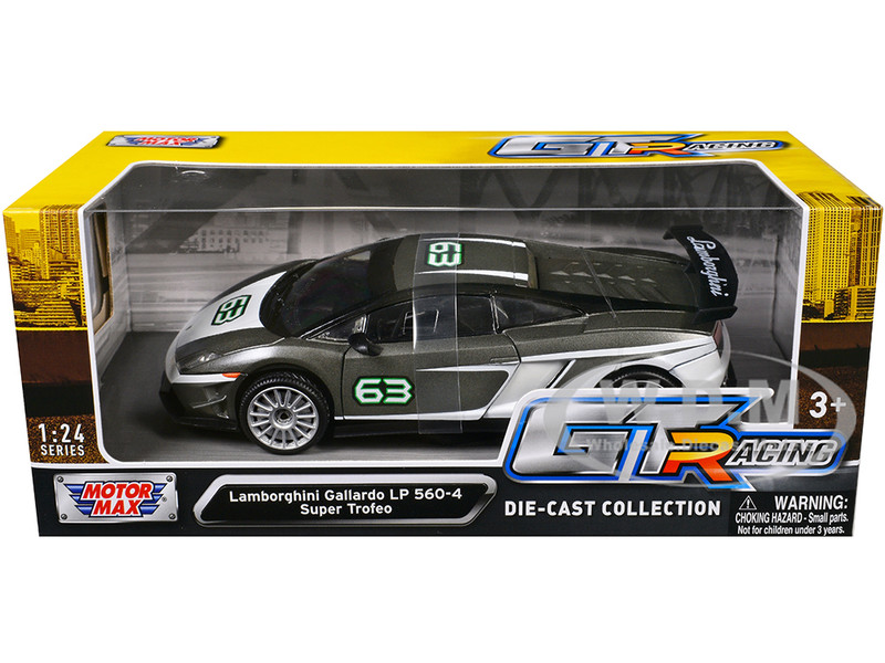 Lamborghini Gallardo LP 560-4 Super Trofeo #63 Gray Metallic and