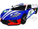 2020 Chevrolet Corvette #28 White with Blue Graphics GT Racing Series 1/24 Diecast Model Car Motormax 73794