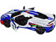 2020 Chevrolet Corvette #28 White with Blue Graphics GT Racing Series 1/24 Diecast Model Car Motormax 73794