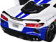 2020 Chevrolet Corvette #28 White with Blue Graphics GT Racing Series 1/24 Diecast Model Car Motormax 73794