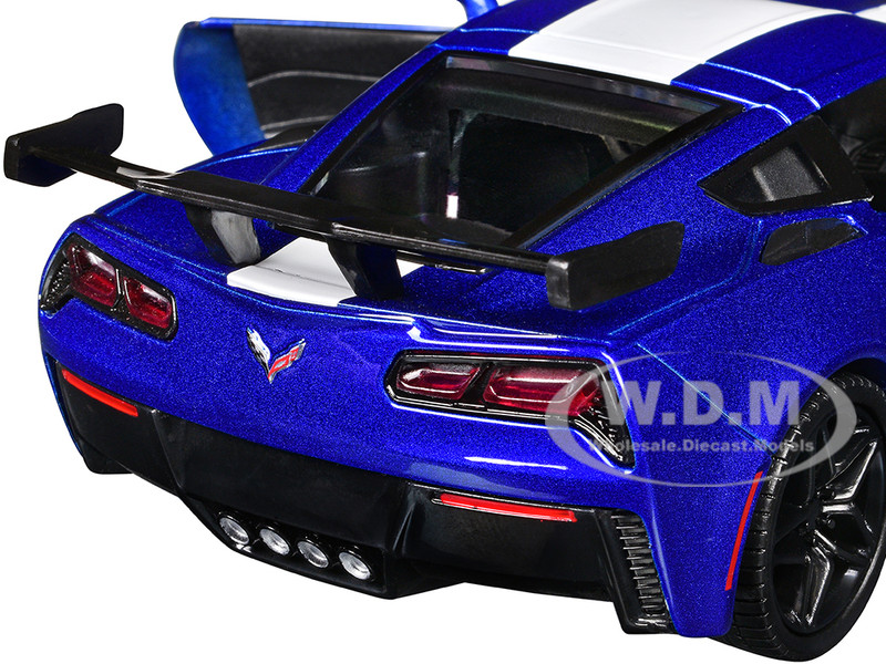 2019 Chevrolet Corvette ZR1 Blue Metallic and White 