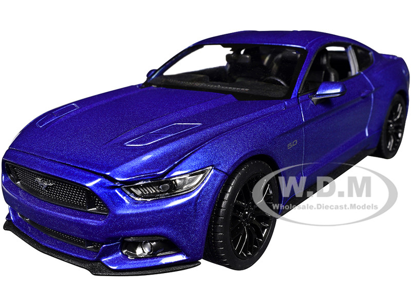 KYOSHO Ford MUSTANG GT メタリックブルー 2015 FORD MUSTANG GT 5.0 BLUE 1/24 DIECAST MODEL CAR BY WELLY