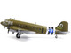 Douglas C 47 Skytrain Transport Aircraft Night Fright 79th Troop Carrier Squadron 436th Troop Carrier Group D Day 1944 United States Army Air Forces 1/100 Diecast Model FS033D