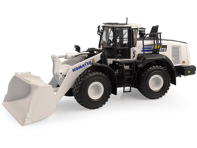 Komatsu WA475 10 Wheel Loader White Limited Edition to 750 pieces Worldwide 1/50 Diecast Model Universal Hobbies UH8182