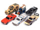 Pop Culture 2024 Set of 6 Cars Release 2 1/64 Diecast Model Cars Johnny Lightning JLPC015