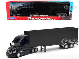 1/32 バルクトレーラー Freightliner Cascadia Truck Black with Silver Tanker Trailer