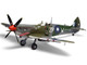 Level 4 Model Kit Supermarine Spitfire Mk VIII Fighter Aircraft with 3 Scheme Options 1/24 Plastic Model Kit Airfix A17002