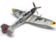 Level 4 Model Kit Supermarine Spitfire Mk VIII Fighter Aircraft with 3 Scheme Options 1/24 Plastic Model Kit Airfix A17002