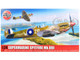 Level 4 Model Kit Supermarine Spitfire Mk VIII Fighter Aircraft with 3 Scheme Options 1/24 Plastic Model Kit Airfix A17002
