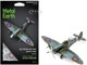 Model Kit Supermarine Spitfire Fighter Aircraft British Royal Air Force Moderate Difficulty Steel Model Metal Earth ME1005