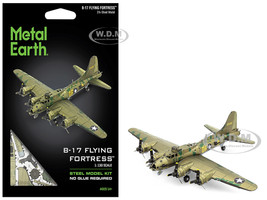 Model Kit Boeing B 17 Flying Fortress Bomber Aircraft World War II United States Army Air Forces Challenging Difficulty Steel Model Metal Earth ME1009