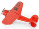 Model Kit Lockheed Vega 5B Monoplane Aircraft Little Red Bus Amelia Earhart Red Moderate Difficulty Steel Model Metal Earth ME1025