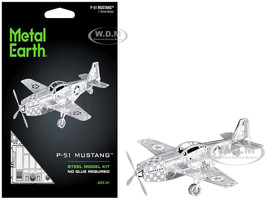 Model Kit North American P 51 Mustang Fighter Aircraft Big Beautiful Doll United States Army Air Forces Easy Difficulty Steel Model Metal Earth MMS003