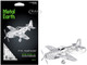 Model Kit North American P 51 Mustang Fighter Aircraft Big Beautiful Doll United States Army Air Forces Easy Difficulty Steel Model Metal Earth MMS003