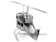 Model Kit Bell UH 1 Iroquois Huey Helicopter United States Army Easy Difficulty Steel Model Metal Earth MMS011