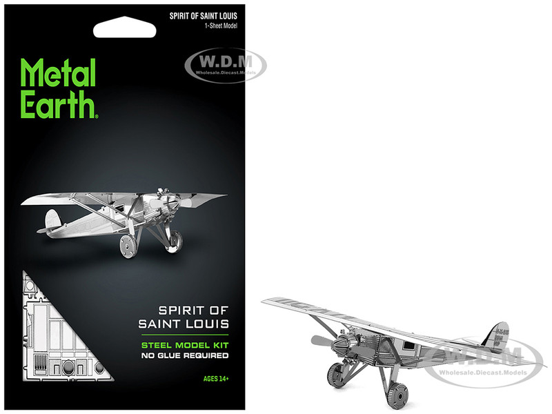 Model Kit Spirit Of Saint Louis Monoplane Aircraft Moderate Difficulty Steel Model Metal Earth MMS043