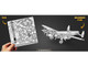 Model Kit Avro Lancaster Bomber Aircraft Royal Air Force Moderate Difficulty Steel Model Metal Earth MMS067