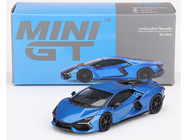 Lamborghini Revuelto Blu Eleos Blue Metallic Limited Edition to 8400 pieces Worldwide 1/64 Diecast Model Car Mini GT MGT00748