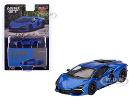 Lamborghini Revuelto Blu Eleos Blue Metallic Limited Edition to 8400 pieces Worldwide 1/64 Diecast Model Car Mini GT MGT00748