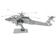 Model Kit Boeing AH 64 Apache Attack Helicopter Moderate Difficulty Steel Model Metal Earth MMS083