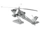 Model Kit Boeing AH 64 Apache Attack Helicopter Moderate Difficulty Steel Model Metal Earth MMS083