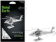 Model Kit Boeing AH 64 Apache Attack Helicopter Moderate Difficulty Steel Model Metal Earth MMS083