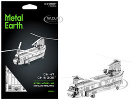 Model Kit Boeing CH 47 Chinook Transport Helicopter Moderate Difficulty Steel Model Metal Earth MMS084