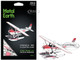 Model Kit Cessna 182 Floatplane White and Red Moderate Difficulty Steel Model Metal Earth MMS111