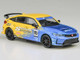 2023 Honda Civic Type R FL5 #95 Spoon Sports Livery Blue and Yellow 1/64 Diecast Model Car Paragon Models PA-55588